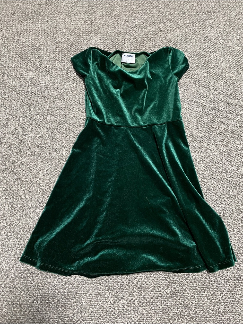 Old Navy Emerald Green Velvet Dress